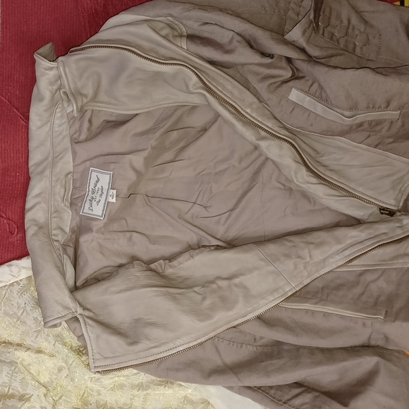 Lucky Brand lamb's leather cotton linen‎ jacket S - Picture 8 of 8